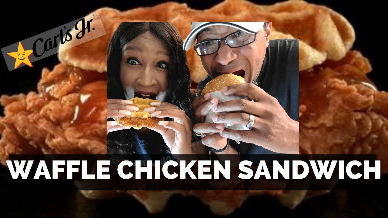 Mukbang Monday Carl's Jr Waffle Chicken Sandwich YouTube