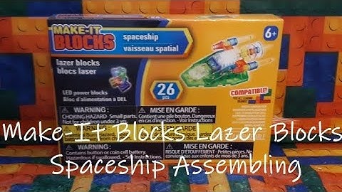 Make-It Blocks Lazer Blocks Spaceship Assembling