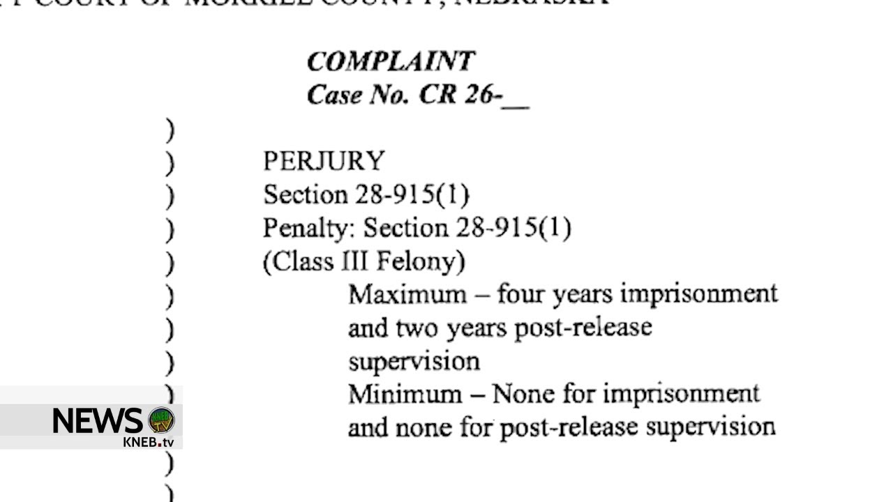 Ousted Morrill County Assessor Charged with Perjury - YouTube