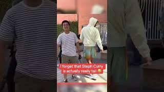 I Forget Steph Curry Is Actually Really Tall 😂