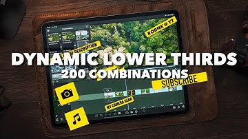 NEW LumaFusion 4.0 Dynamic Lower Thirds  - 200+ Combinations / RobHK