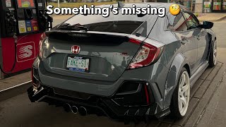 PRL Wing Delete Install on my FK8 Type R!! | Highkey looks pretty good! 