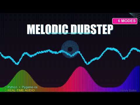 Melodic Dubstep 💥 Audio Visualizer | Real-Time Pygame Visualization