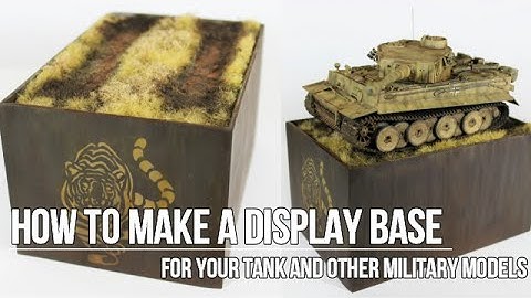 How to make a display base for your model