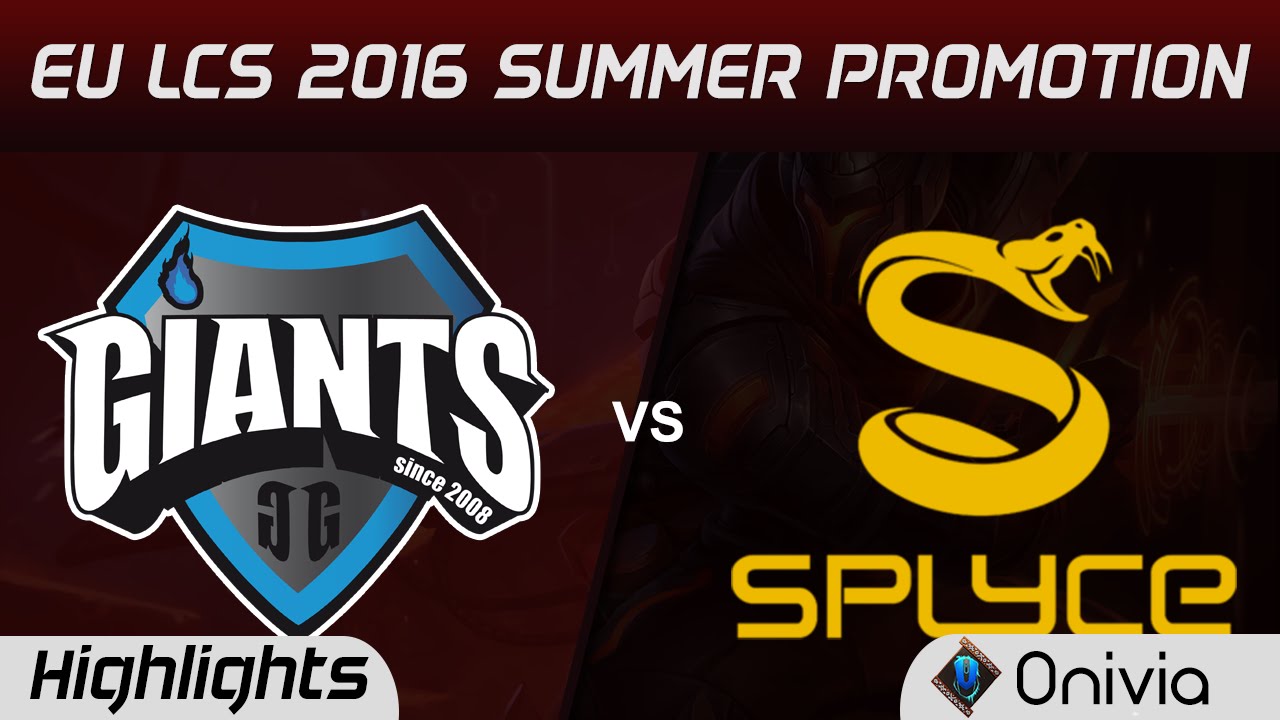 GIA vs SPY Highlights Game 2 EU LCS Summer Promotion Tournament 2016 Giants vs splyce