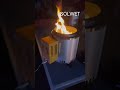 The device generates electricity from heat, you can light a led bulb and charge mobile phones