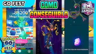 ?TUTORIAL: COMO CONSEGUIR A MEGA RAYQUAZA EN EL POKÉMON GO FEST 2023: ASCENSO DRACO, METEORITOS