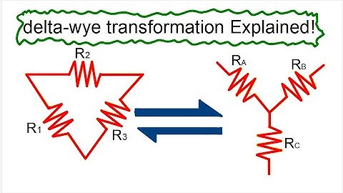 Delta(Δ) to wye (Y) transformation & vice versa