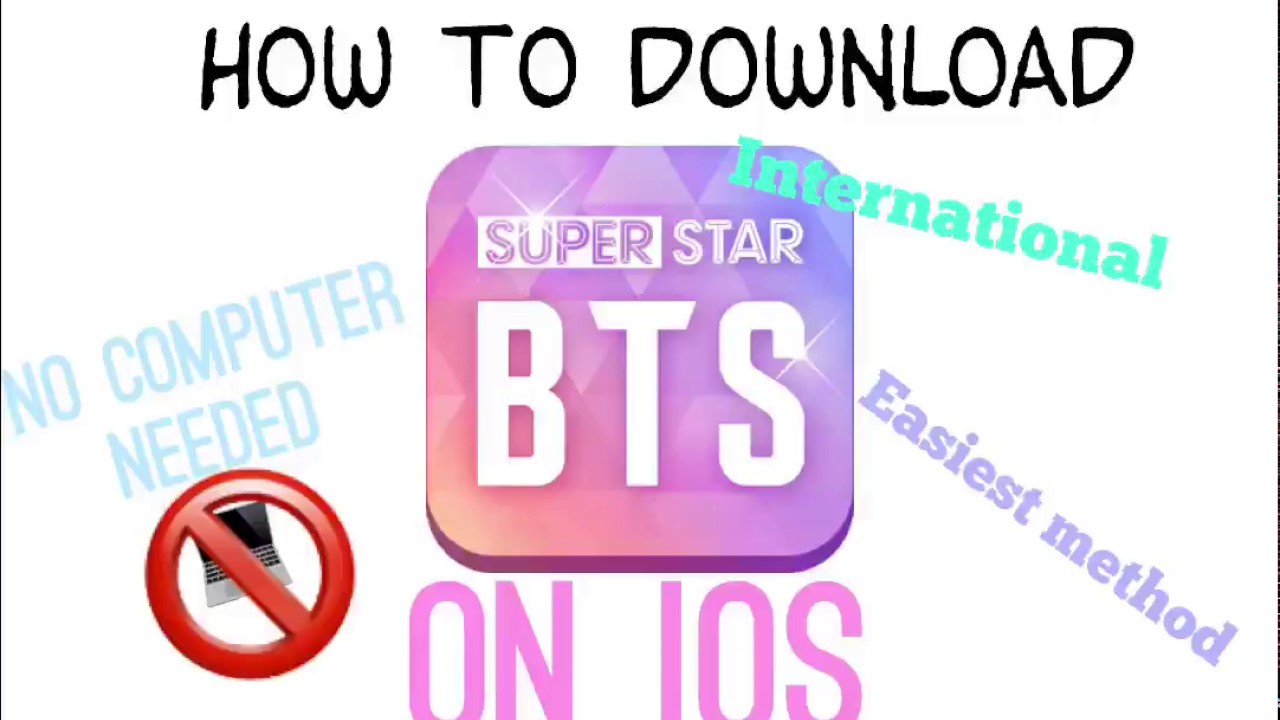 How to /Tutorial to Download Superstar BTS On iOS (INTERNATIONAL) EASY! -  YouTube