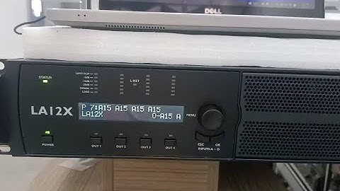 How to use Sanway LA12X power amplifier new DSP software