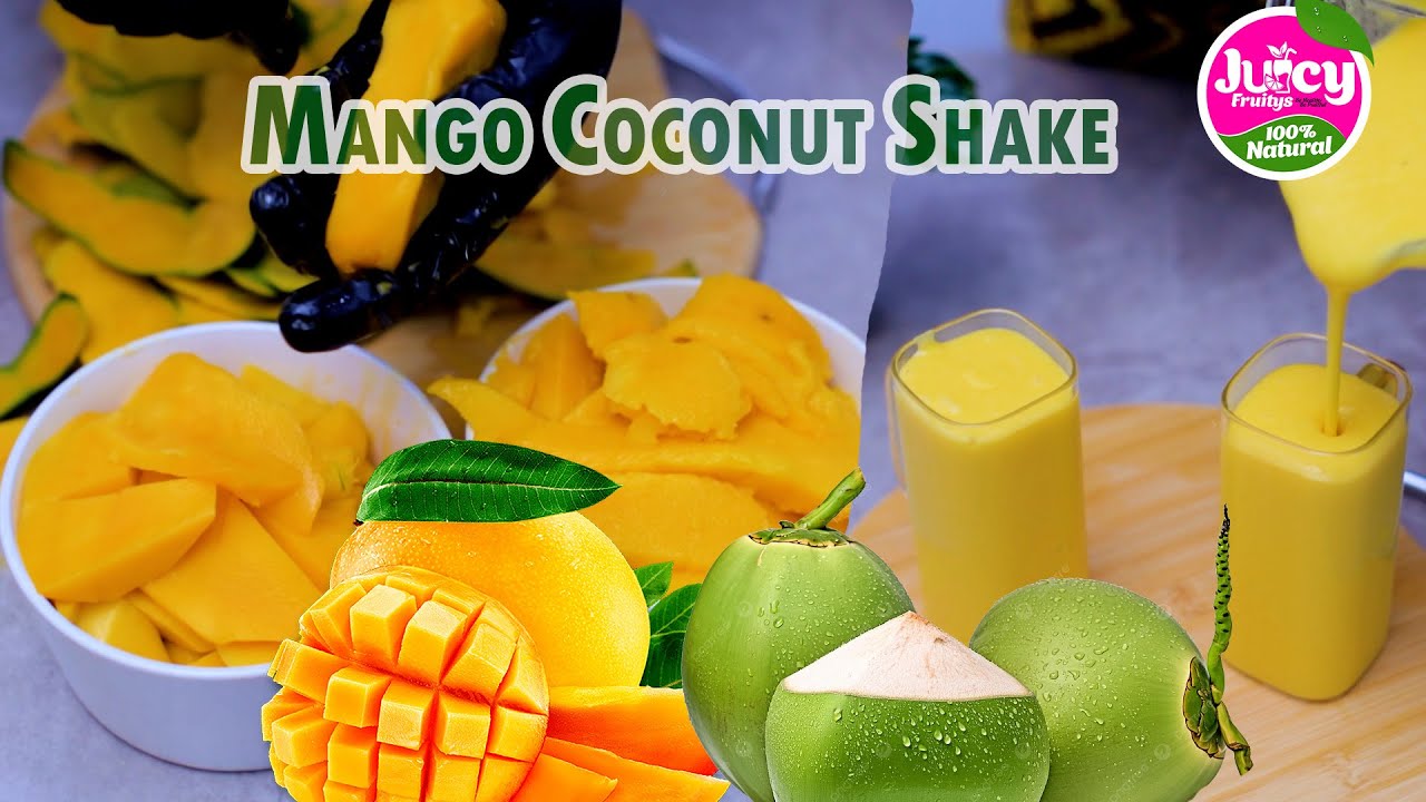 Mango Coconut Smoothie || For Weight Loss and Energy Boost 🥭🥥