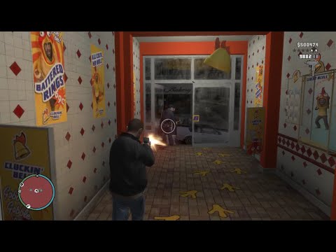 GTA 4 - Cluckin Bell Massacre + Six Star Escape - GTA 4 - Cluckin Bell Massacre + Six Star Escape