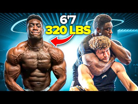 6'7 320 POUND BODYBUILDER VS. BJJ BLACK BELT!