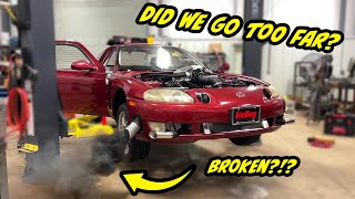 First Start of Our LS Swapped Drag Race Car Went Very Wrong! Can We Make it To The Race?