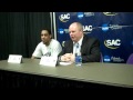 2015 SAC Men's Basketball Championship Semifinals Press Conference - Lincoln Memorial