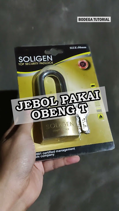 Pembuktian Gembok SOLIGEN Kunci Ada Titik Tiga #shorts