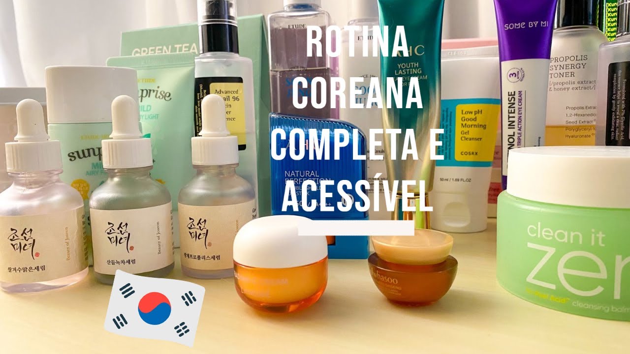 ROTINA DE SKINCARE COREANA ACESSÍVEL KBEAUTY POR MENOS DE 100 REAIS