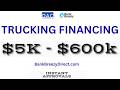 Trucking Financing - Owner Operator Business Funding &amp; Loans - BankBreezyDirect.com