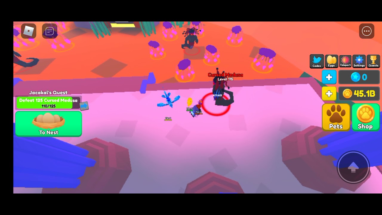 Roblox:Pet Swarm Simulator finishing my quest to get some coins