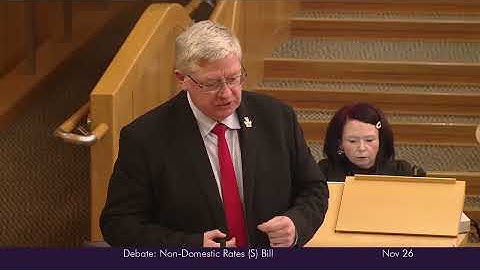 Stage 1 Debate: Non-Domestic Rates (Liability for Unoccupied Properties) Bill - 26 November 2025