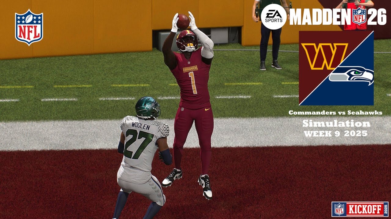 Madden 26 Washington Commanders vs Seattle Seahawks WEEK 9 Simulation