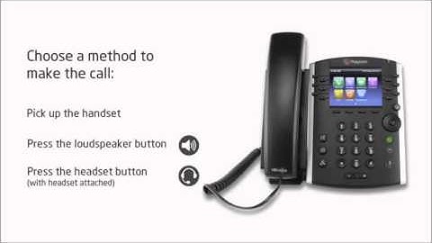 Polycom VVX410 Part 6 - Making a Call