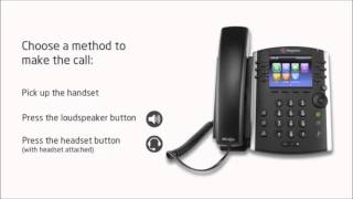 Polycom VVX410 Part 6 - Making a Call