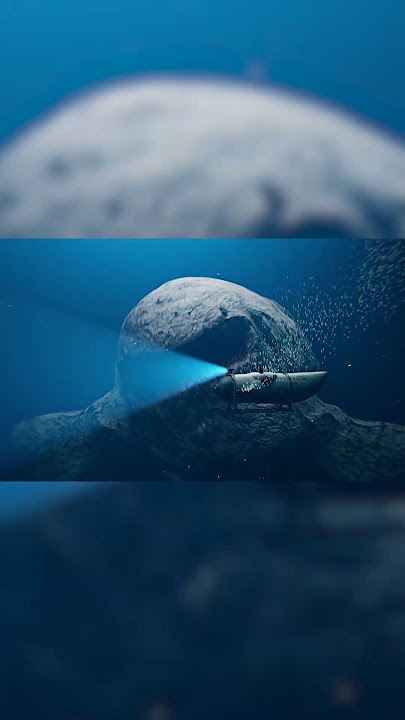 Giant monster is attacking the submarine, CGI #shorts #thalassophobia #titan