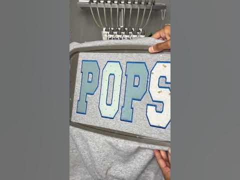 Custom Embroidered POPS Sweatshirt Fresh Off The Embroidery Machine ️ # ...
