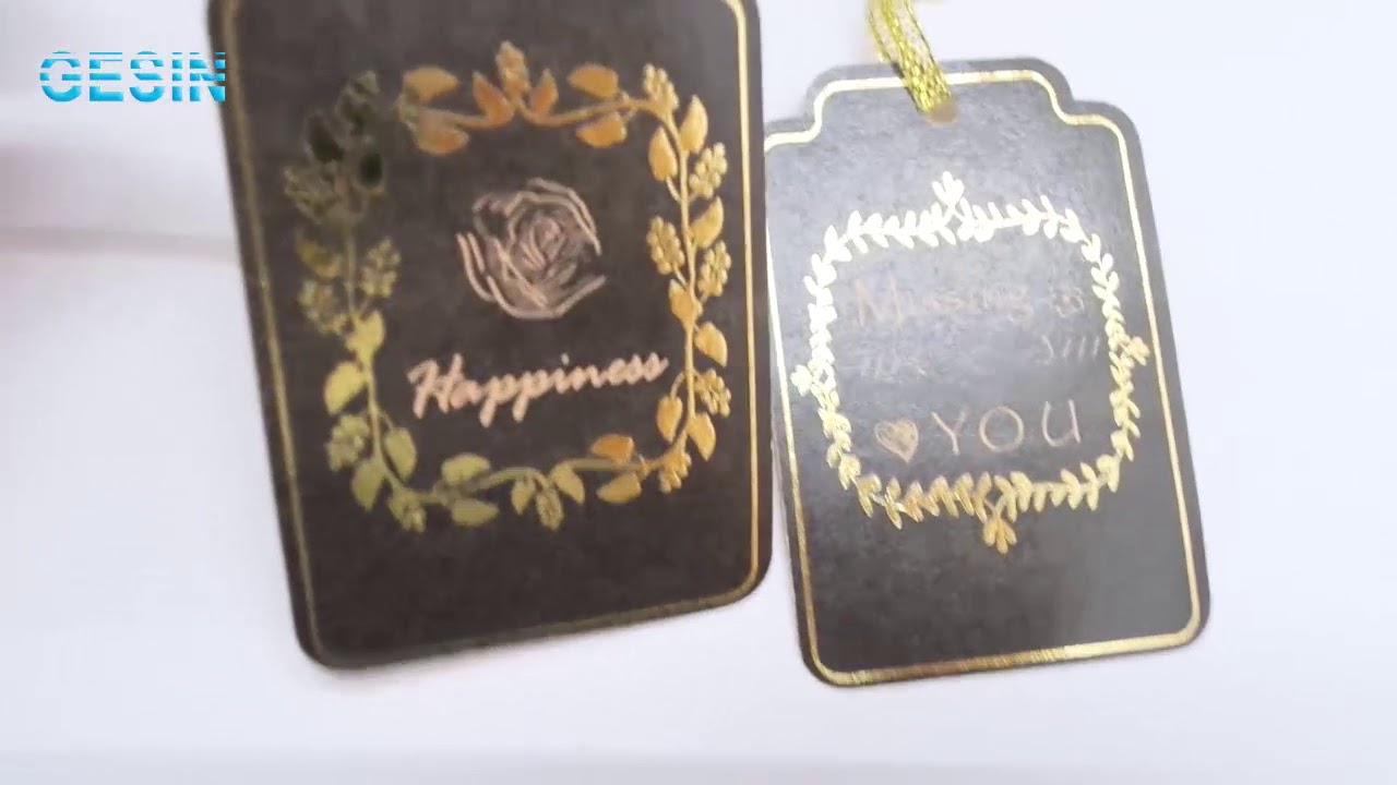 Foiled and Embossed Gift Tags