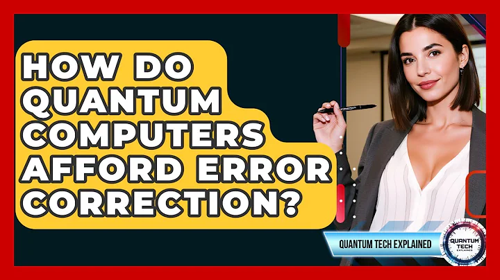 How Do Quantum Computers Afford Error Correction? - Quantum Tech Explained