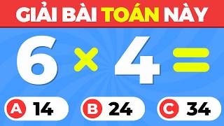 Trắc Nghiệm Toán Học 🧠 | Câu Cuối Khiến 99% Người Sai! 😱 | BuBo Quiz screenshot 2