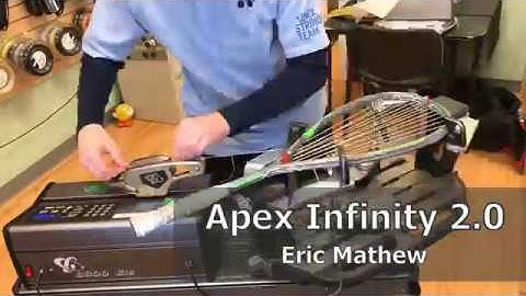 Time Lapse: How to String a Dunlop Apex Infinity 2.0 Squash Racquet