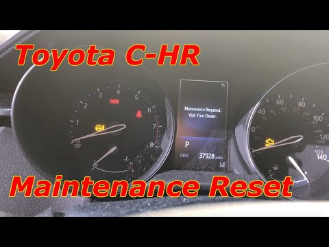 Сброс индикатора необходимости технического обслуживания Toyota C-HR 2017-2020 гг.