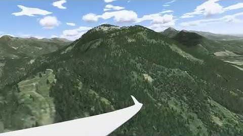 Condor2 - My first cross-country task with wave lift