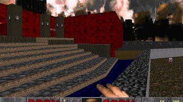 Doom II level 19, The Citadel: NW building (example 1)