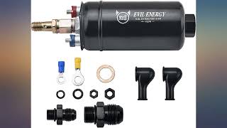 EVIL ENERGY External Fuel Pump 300LPH High Flow 12V 145psi Universal Fit for AN10 review