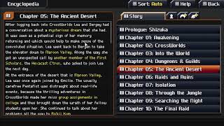 Crosscode Bonus: Encyclopedia, Story Page