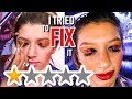 I WENT TO THE WORST REVIEWED MAKEUP ARTIST IN MY CITY and i tried to fix it