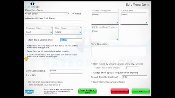 Restaurant Mgr Sec07 - Add Menu Item