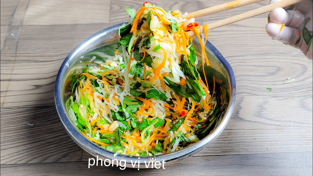 Cách Làm Nộm Rau Củ GIÒN Ngon Chống Ngán - YouTube