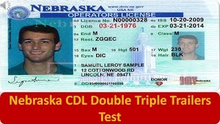 Nebraska CDL Double Triple Trailers Test