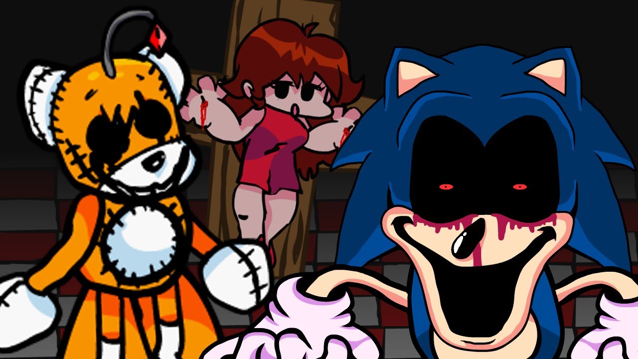 Friday Night Funkin' Sonic.exe and Tails Doll Mod 