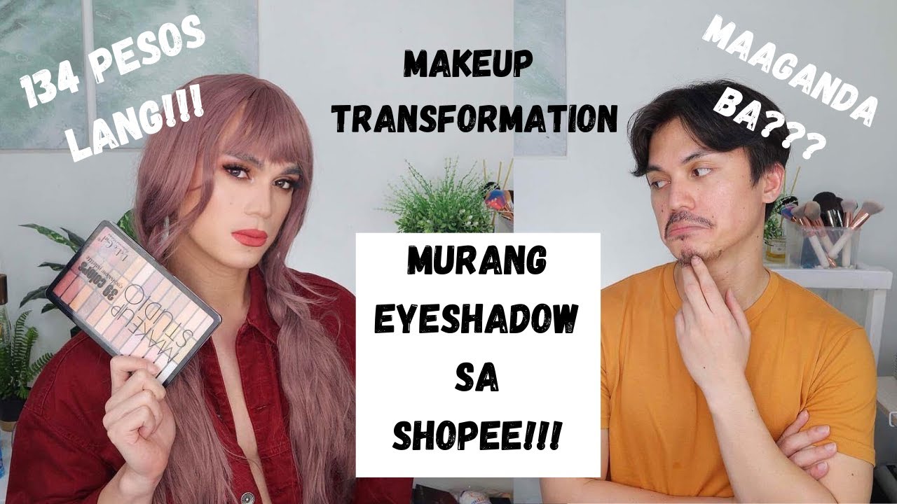 Makeup Transformation (Boy to Girl): Dodo Girl/ Murang eyeshadow palette sa SHOPEE / Worth it ba?
