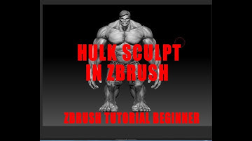 Zbrush Lesson : Intro to sculpting with Zbrush | hulk pt 8