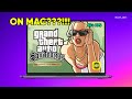 Grand Theft Auto: San Andreas on MacBook Air — CrossOver Performance & Gameplay
