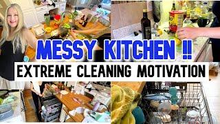 KITCHEN CLEANING MOTIVATION  clean with me \/\/ deep clean kitchen