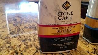 Granite sealer product review Home depot available SCI Stone care