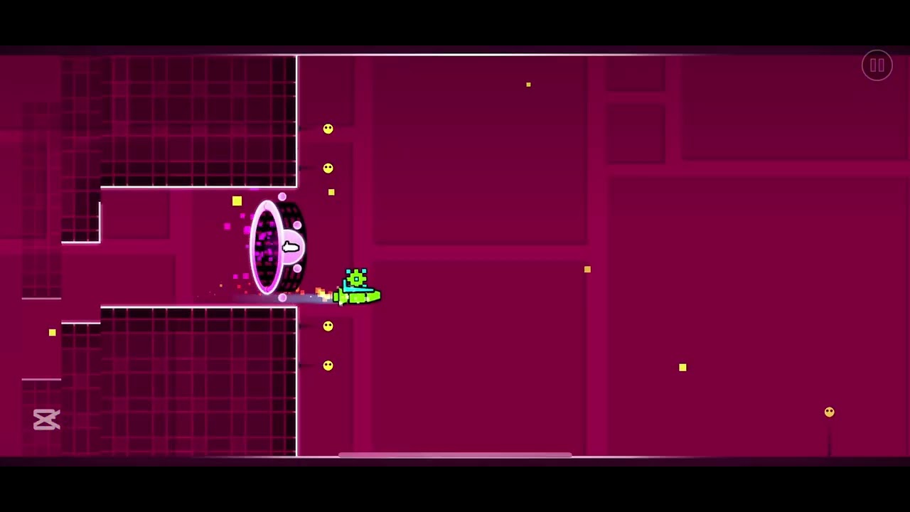 Playing geometry dash - YouTube
