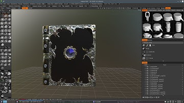 design of fantasy book in 3D Coat (time lapse)